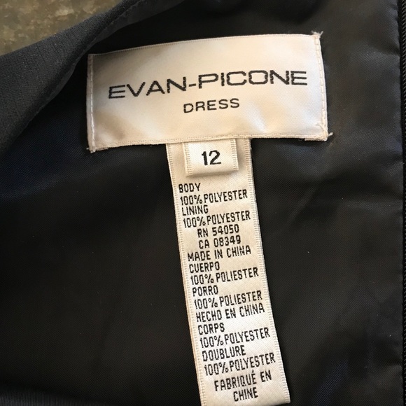 Evan Picone Sleeveless Black Dress - Picture 4 of 4